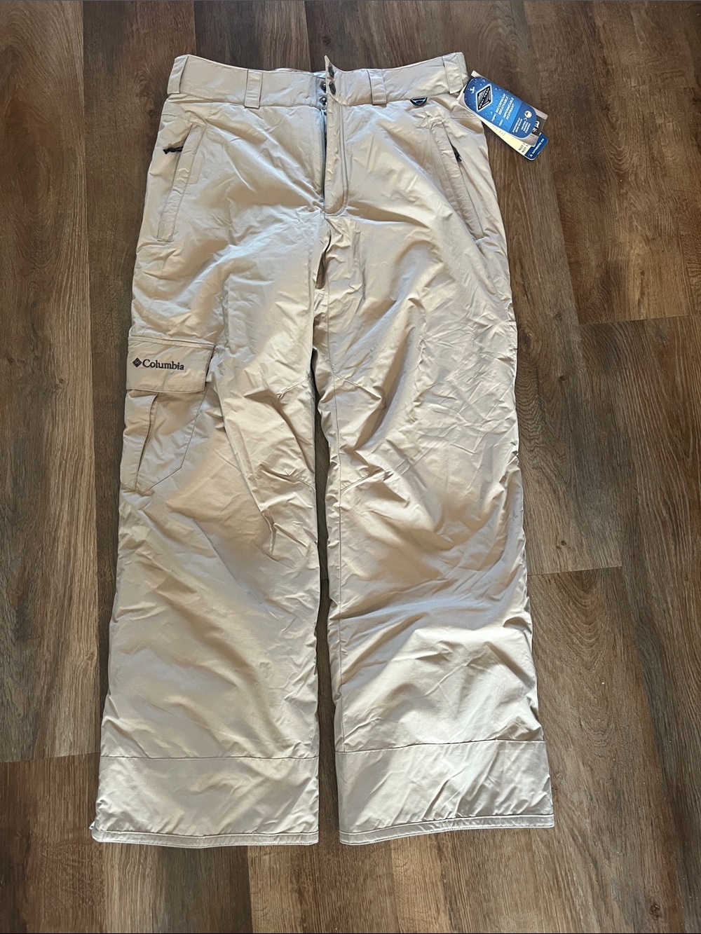 Columbia Men's Tan Cargo Snow Pants SZ M.  NWT